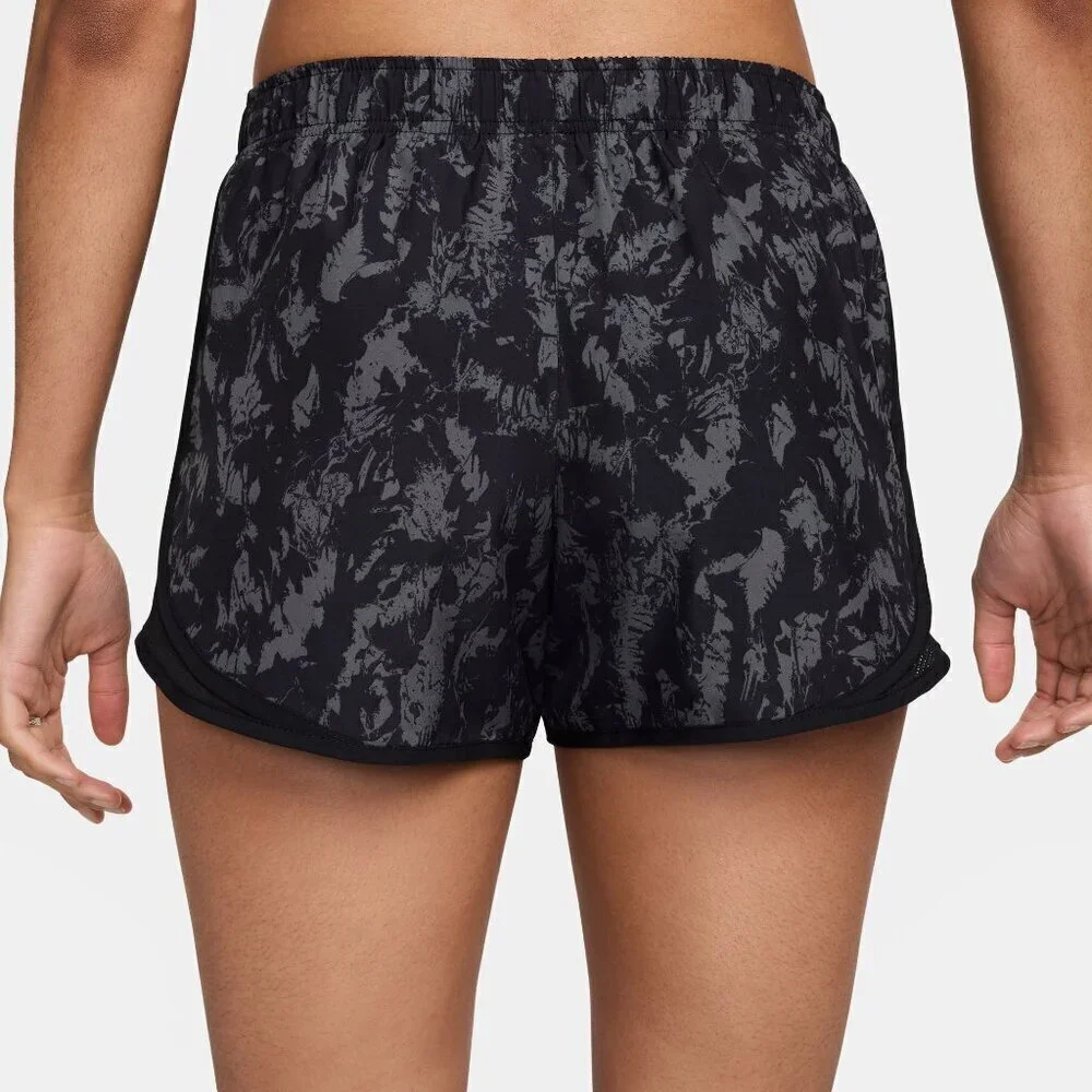 NWT Nike Dri-Fit Mesh Tempo Black Printed Running Shorts